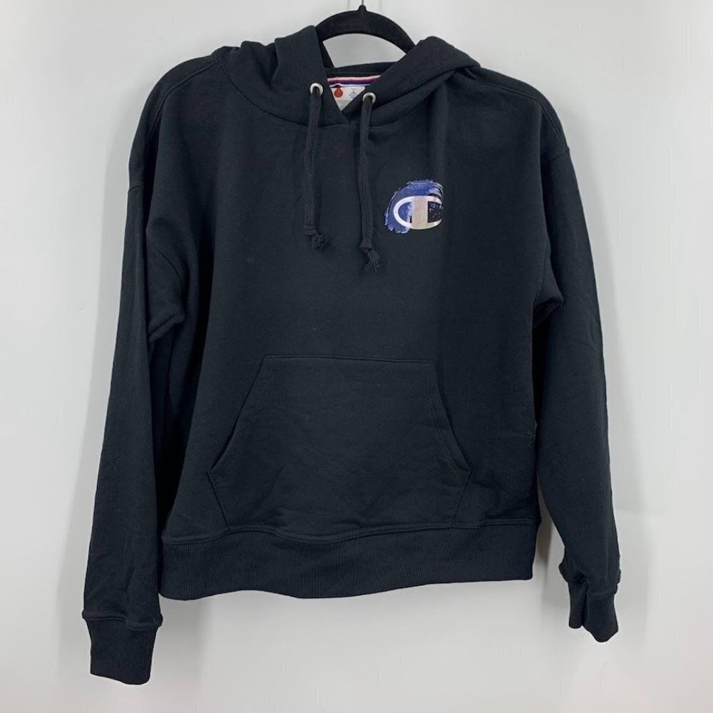 Champion Women's Fleece Logo Pullover Cotton Long Sleeve Hoodie Size S NWT